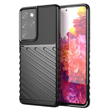 Заредете изображение във визуализатора на галерията – Thunder Case flexible armored cover for Samsung Galaxy S22 Ultra black - TopMag
