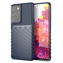 Заредете изображение във визуализатора на галерията – Thunder Case flexible armored cover for Samsung Galaxy S22 Ultra blue - TopMag

