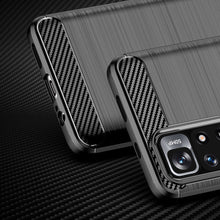 Заредете изображение във визуализатора на галерията – Carbon Case Flexible Cover Sleeve for Xiaomi Redmi Note 11 black - TopMag
