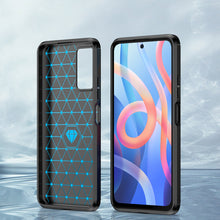 Заредете изображение във визуализатора на галерията – Carbon Case Flexible Cover Sleeve for Xiaomi Redmi Note 11 black - TopMag
