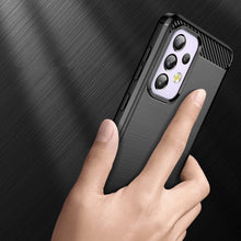 Заредете изображение във визуализатора на галерията – Carbon Case Flexible Cover Sleeve for Samsung Galaxy A33 5G black - TopMag
