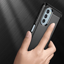 Заредете изображение във визуализатора на галерията – Carbon Case Flexible Cover Sleeve Motorola Moto G51 5G black - TopMag
