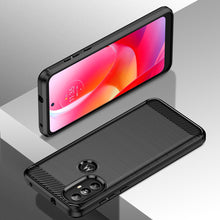 Заредете изображение във визуализатора на галерията – Carbon Case Flexible case cover Motorola Moto G Power 2022 black - TopMag
