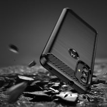 Заредете изображение във визуализатора на галерията – Carbon Case Flexible case cover Motorola Moto G Power 2022 black - TopMag
