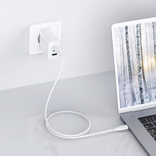 Заредете изображение във визуализатора на галерията – Acefast 2in1 charger 2x USB Type C / USB 65W, PD, QC 3.0, AFC, FCP (set with cable) white (A13 white) - TopMag
