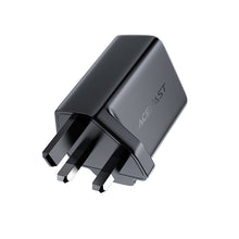 Заредете изображение във визуализатора на галерията – Acefast wall charger (UK plug) USB Type C / USB 32W, PPS, PD, QC 3.0, AFC, FCP black (A8 black) - TopMag
