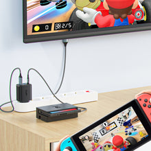 Заредете изображение във визуализатора на галерията – Acefast 2in1 charger GaN 65W USB Type C / USB, adapter HDMI adapter 4K @ 60Hz (set with cable) black (A17 black) - TopMag

