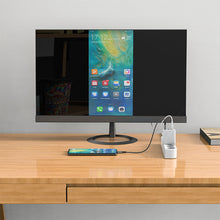 Заредете изображение във визуализатора на галерията – Acefast 2in1 charger GaN 65W USB Type C / USB, adapter adapter HDMI 4K @ 60Hz (set with cable) white (A17 white) - TopMag
