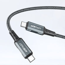Заредете изображение във визуализатора на галерията – Acefast 2in1 charger GaN 65W USB Type C / USB, adapter adapter HDMI 4K @ 60Hz (set with cable) white (A17 white) - TopMag
