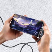 Заредете изображение във визуализатора на галерията – Acefast angled cable USB Type C - USB Type C 2m, 100W (20V / 5A) black (C5-03 Black) - TopMag
