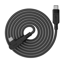 Заредете изображение във визуализатора на галерията – Acefast angled cable USB Type C - USB Type C 2m, 100W (20V / 5A) gray (C5-03 deep space gray) - TopMag
