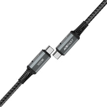 Заредете изображение във визуализатора на галерията – Acefast cable USB Type C - USB Type C 2m, 100W (20V / 5A) gray (C4-03 deep space gray) - TopMag
