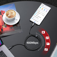 Заредете изображение във визуализатора на галерията – Acefast cable USB Type C - USB Type C 2m, 100W (20V / 5A) gray (C4-03 deep space gray) - TopMag
