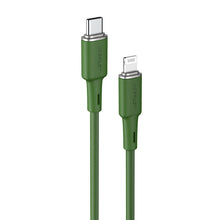 Заредете изображение във визуализатора на галерията – Acefast cable MFI USB Type C - Lightning 1.2m, 30W, 3A green (C2-01 oliver green) - TopMag
