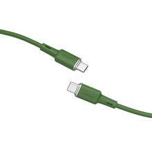 Заредете изображение във визуализатора на галерията – Acefast cable USB Type C - USB Type C 1.2m, 60W (20V / 3A) green (C2-03 oliver green) - TopMag

