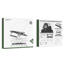 Заредете изображение във визуализатора на галерията – Acefast HUB multifunctional USB Type C laptop stand - 2x USB 3.2 Gen 1 (3.0, 3.1 Gen 1) / TF, SD / HDMI 4K @ 60Hz / RJ45 1Gbps / PD 3.0 100W (20V / 5A) gray (E5 space gray) - TopMag
