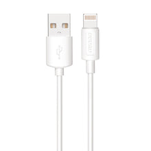 Заредете изображение във визуализатора на галерията – Dudao USB wall charger QC3.0 12W white + Lightning cable 1m (A3EU) - TopMag
