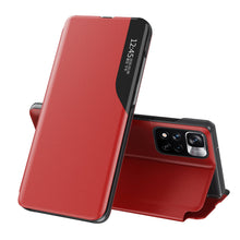 Заредете изображение във визуализатора на галерията – Eco Leather View Case elegant case with flip cover and stand function Xiaomi Redmi Note 11 Pro+ 5G (China) / 11 Pro 5G (China) / Mi11i HyperCharge / Poco X4 NFC 5G red - TopMag
