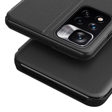 Заредете изображение във визуализатора на галерията – Eco Leather View Case Elegant Flip Cover Stand Function Poco M4 Pro 5G Black - TopMag
