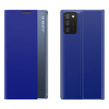 Заредете изображение във визуализатора на галерията – New Sleep Case cover with a stand function for Samsung Galaxy A03s (166.5) blue - TopMag
