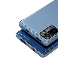Заредете изображение във визуализатора на галерията – Clear View Case blue Poco M4 Pro 5G flip cover - TopMag
