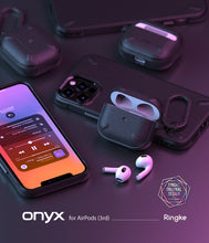 Заредете изображение във визуализатора на галерията – Ringke Onyx Case for AirPods 3 Cover Earphone Case Black (EC52336RS) - TopMag
