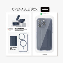 Заредете изображение във визуализатора на галерията – Amazing Thing Titan Pro Mag Wallet Case IP156.7PTWBU for Iphone 15 Pro Max navy with stand
