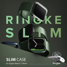 Заредете изображение във визуализатора на галерията – Ringke Slim Watch Case Set 2x Case for Watch 7 Smartwatch 41mm Transparent + Green (S58981RS) - TopMag

