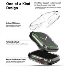 Заредете изображение във визуализатора на галерията – Ringke Slim Watch Case Set 2x Case for Watch 7 Smartwatch 45mm Transparent + Black (S58884RS) - TopMag
