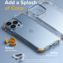 Заредете изображение във визуализатора на галерията – Ringke Fusion + Combo Armored Case for iPhone 13 Pro Max Housing Cover with Gel Frame, Strap - Yellow (FPB578E67) - TopMag
