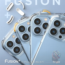 Заредете изображение във визуализатора на галерията – Ringke Fusion + Combo Armored Case for iPhone 13 Pro Max Housing Cover with Gel Frame, Strap - Yellow (FPB578E67) - TopMag

