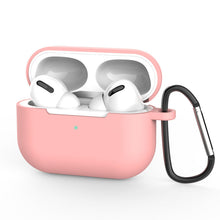 Заредете изображение във визуализатора на галерията – Case for AirPods Pro silicone soft case for headphones + keychain carabiner pendant pink (case D) - TopMag
