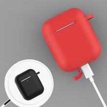 Заредете изображение във визуализатора на галерията – Case for AirPods Pro silicone soft case for headphones + keychain carabiner pendant red (case D) - TopMag
