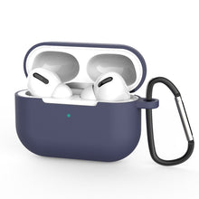 Заредете изображение във визуализатора на галерията – Case for AirPods Pro silicone soft case for headphones + keychain carabiner pendant blue (case D) - TopMag
