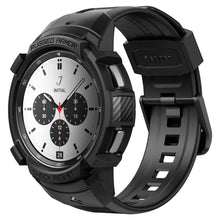 Заредете изображение във визуализатора на галерията – SPIGEN RUGGED ARMOR "PRO" GALAXY WATCH 4 CLASSIC 42 MM MATTE BLACK - TopMag
