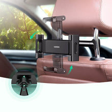 Заредете изображение във визуализатора на галерията – Ugreen car holder for smartphones / tablets on the headrest black (LP160) - TopMag
