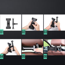 Заредете изображение във визуализатора на галерията – Ugreen car holder for smartphones / tablets on the headrest black (LP160) - TopMag
