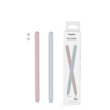 Заредете изображение във визуализатора на галерията – Stoyobe Pencil Sleeve 2x case for Apple Pencil 2 case overlay stylus case pink + light blue - TopMag
