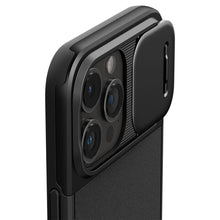 Заредете изображение във визуализатора на галерията – Spigen OPTIK ARMOR MAG MAGSAFE IPHONE 15 PRO MAX BLACK
