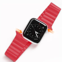 Заредете изображение във визуализатора на галерията – Dux Ducis Magnetic Strap Watch Strap 7/6/5/4/3/2 / SE (45/44 / 42mm) Magnetic Band Red (Chain Version) - TopMag
