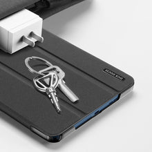Заредете изображение във визуализатора на галерията – DUX DUCIS Domo foldable cover, tablet case with Smart Sleep function, Nokia T20 stand black - TopMag
