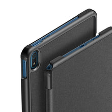 Заредете изображение във визуализатора на галерията – DUX DUCIS Domo foldable cover, tablet case with Smart Sleep function, Nokia T20 stand black - TopMag
