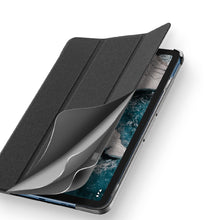 Заредете изображение във визуализатора на галерията – DUX DUCIS Domo foldable cover, tablet case with Smart Sleep function, Nokia T20 stand black - TopMag

