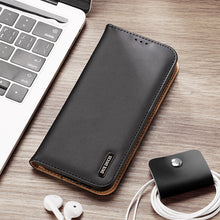 Заредете изображение във визуализатора на галерията – Dux Ducis Hivo Leather Flip Cover Genuine Leather Wallet For Cards And Documents Samsung Galaxy S22 Black - TopMag
