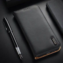 Заредете изображение във визуализатора на галерията – Dux Ducis Hivo Leather Flip Cover Genuine Leather Wallet For Cards And Documents Samsung Galaxy S22 + (S22 Plus) Black - TopMag
