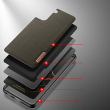 Заредете изображение във визуализатора на галерията – Dux Ducis Fino case is made of nylon material for Samsung Galaxy S22 green - TopMag
