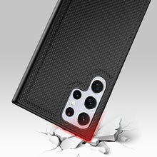 Заредете изображение във визуализатора на галерията – Dux Ducis Fino case is made of nylon material for Samsung Galaxy S22 Ultra black - TopMag
