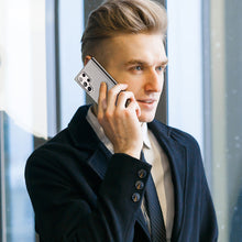 Заредете изображение във визуализатора на галерията – Dux Ducis Fino case is made of nylon material for Samsung Galaxy S22 Ultra blue - TopMag
