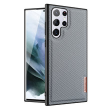 Заредете изображение във визуализатора на галерията – Dux Ducis Fino case is made of nylon material for Samsung Galaxy S22 Ultra blue - TopMag
