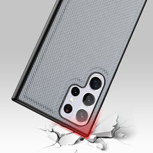 Заредете изображение във визуализатора на галерията – Dux Ducis Fino case is made of nylon material for Samsung Galaxy S22 Ultra blue - TopMag
